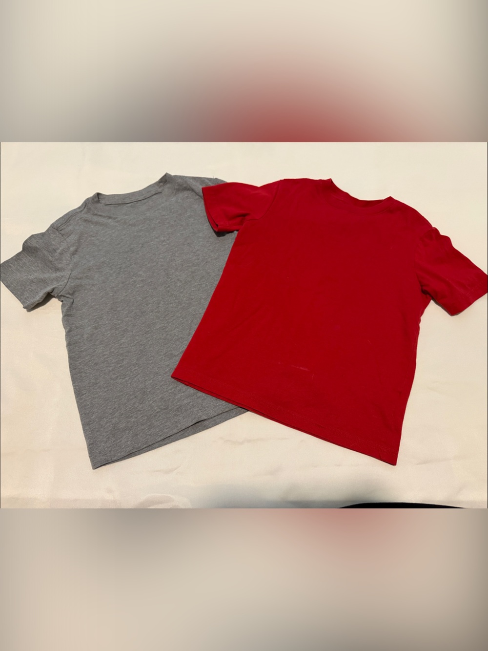wonder nation Red & Gray Short Sleeve Tee Set
